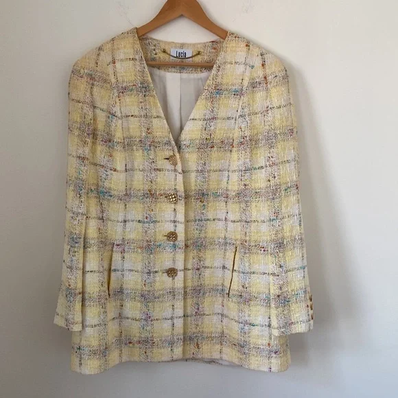 Spring tones Tweed Blazer - Picture 10 of 14